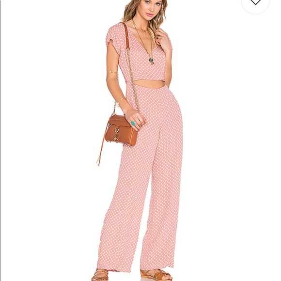 Privacy please polka dot jumpsuit S mauve - Picture 2 of 5